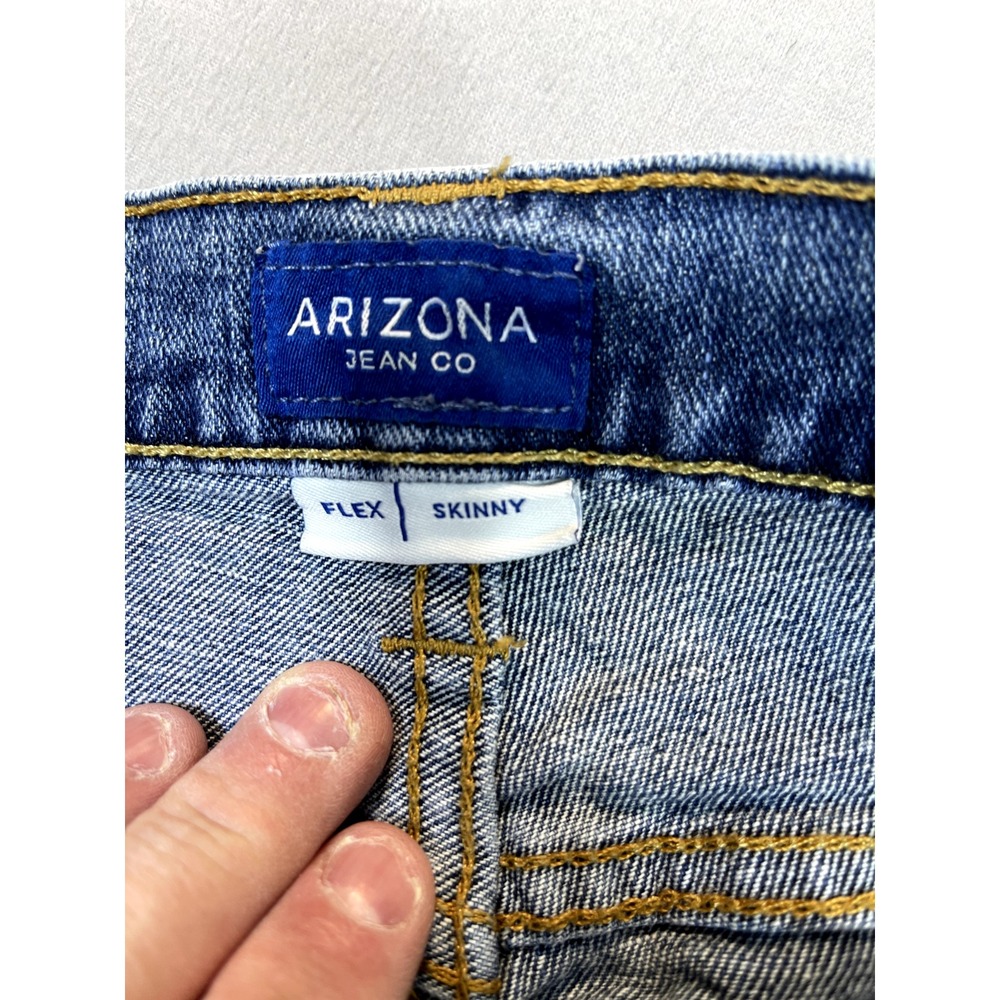 Arizona Jeans Mens 30X32 Blue‎ Denim Straight Flex Skinny Adult Pants - Picture 14 of 16